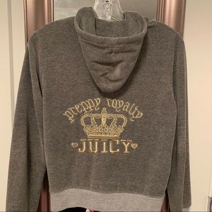 Juicy Couture Grey Velour Jacket
